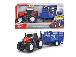 Pojazd FARM Massey Ferguson traktor z przyczepą, 26 cm