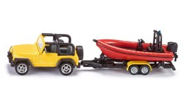 Siku Super: Seria 16 - Jeep Wrangler z łodzią
