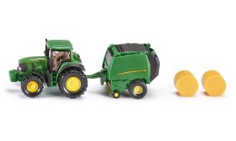 Siku Super: Seria 16 - Traktor John Deere z prasą