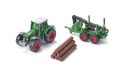 Siku Super: Seria 16 - Traktor z leśną przyczepą