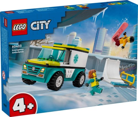 LEGO City - Karetka i snowboardzista 60403