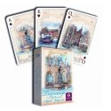 Cartamundi: Karty do gry 2x55 kart - Trójmiasto akwarele, komplet brydżowy