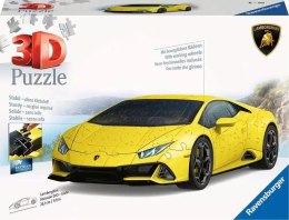 Puzzle 3D Pojazdy Lamborghini Huracan Evo Giallo