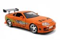 Pojazd Fast & Furious Szybcy i Wściekli Toyota Supra 1/24 z figurką