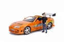 Pojazd Fast & Furious Szybcy i Wściekli Toyota Supra 1/24 z figurką