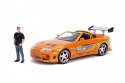 Pojazd Fast & Furious Szybcy i Wściekli Toyota Supra 1/24 z figurką