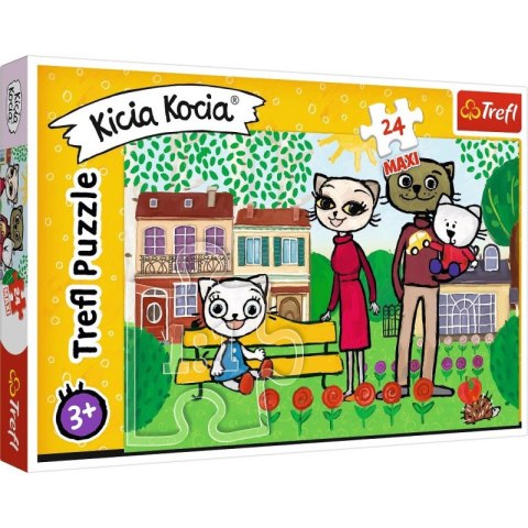 Puzzle 24 MAXI Zabawy Kici Koci