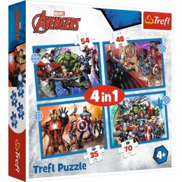 Odważni Avengersi | Puzzle 4w1 | Trefl