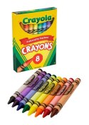 Crayola: Bezpieczne Trwałe Kredki Świecowe Żywe kolory 8 szt