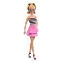 Lalka Barbie Fashionistas top w biało-czarne paski