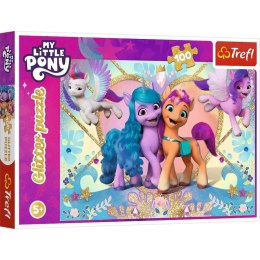 Puzzle 100 elementów Glitter My Little Pony Błyszczące kucyki