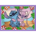 Puzzle 4w1 Szalony dzień Lilo i Stitch