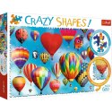 Puzzle 600 elementów Crazy Shapes - Kolorowe balony