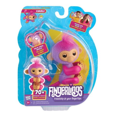 Figurka interaktywna Fingerlings Małpka Fioletowa Charlie