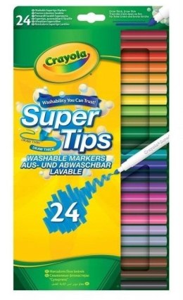 Crayola | Grube i cienkie zmywalne flamastry 24 SZT