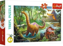 Trefl | Puzzle 60el. | Wędrówka dinozaurów