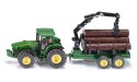 Siku: Farmer - 1:50: Traktor z przyczepą leśną