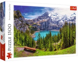 Jezioro Oeschinen, Alpy, Szwajcaria | Puzzle 1500el. | Trefl