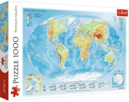 Trefl | Puzzle 1000el. | Mapa fizyczna świata