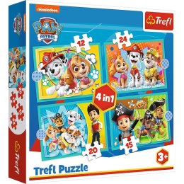 Trefl: Puzzle 4w1 - Psi Patrol