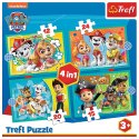 Trefl: Puzzle 4w1 - Psi Patrol