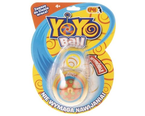 Yoyo Ball seria 2 - żółty blister: yoyo z kropkami