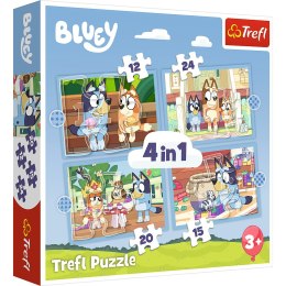 Trefl: Puzzle 4w1 - Bluey i jego świat