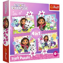 Trefl: Puzzle 4w1 - Przygody Gabi