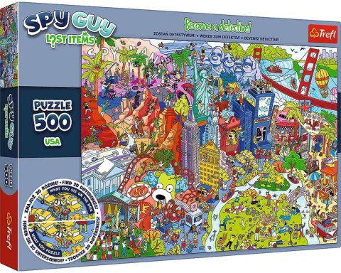 Trefl: Puzzle 500el. - Spy Guy Lost Items: Usa