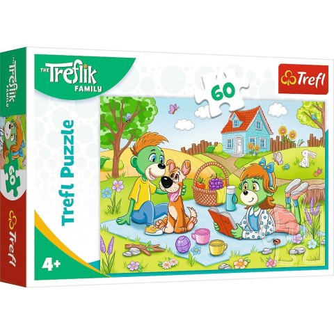 Trefl: Puzzle 60el. - Przygody Rodziny Treflików