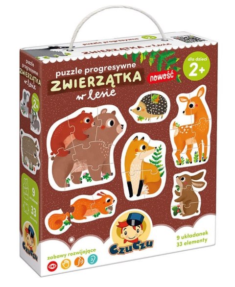 CzuCzu: Puzzle Progresywne Zwierzątka w lesie 2+