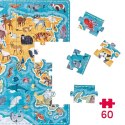 CzuCzu: Puzzlove CzuCzu Zwierzęta Mapa Świata 60 el. 4+