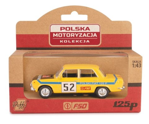 Kolekcja PRL - Fiat 125P Rally Żółty