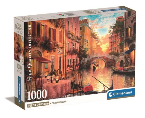 Clementoni: Puzzle 1000el. Compact HQ - Wenecja