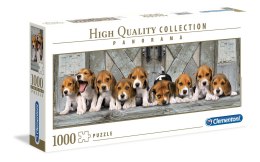 Clementoni: Puzzle 1000el. HQ Panorama - Pieski rasy Beagle