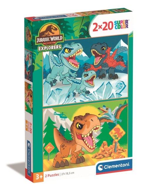 Clementoni: Puzzle 2 X 20el. Jurassic World