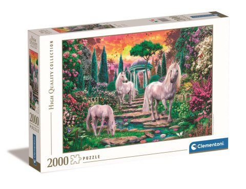 Clementoni: Puzzle 2000el. HQ - Ogród Jednorożców