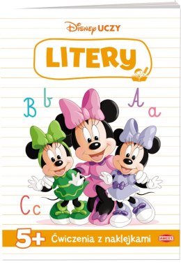 Ameet: DISNEY Uczy: Myszka Minnie - Ćwiczenia Z Naklejkami Litery