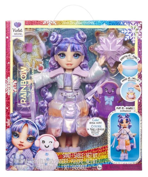 Rainbow High: Winter Wonderland Doll- Violet (Purple)