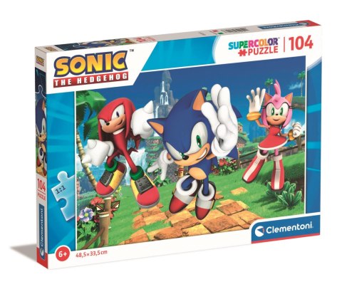 Clementoni: Puzzle 104el. Super Kolor - Sonic