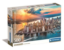 Clementoni: Puzzle 500el. Compact HQ - Nowy Jork