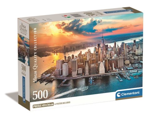 Clementoni: Puzzle 500el. Compact HQ - Nowy Jork