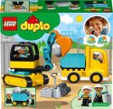 LEGO® DUPLO® - Ciężarówka i koparka gąsienicowa