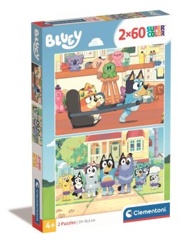 Clementoni: Puzzle 2x60el. - Bluey