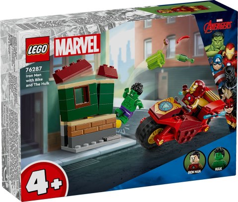 76287 | Iron Man z motocyklem i Hulk