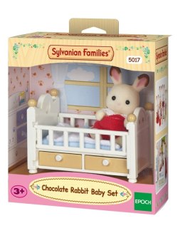 Sylvanian Families | Łóżko dziecięce z dzieckiem Królików z Czekoladowymi Uszkami 5017